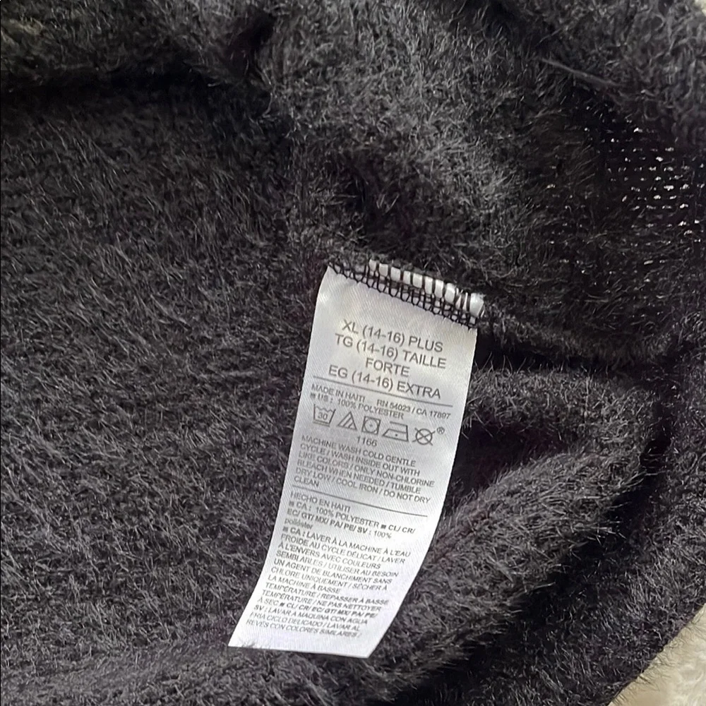 Girls Old Navy Soft Chenille Sweater (Black) XL Plus